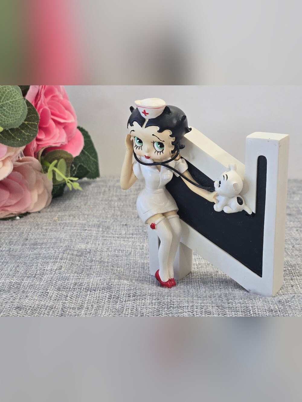 6741‎ Vintage Westland Giftware Letter N - Nurse - Alphabet Betty Boop